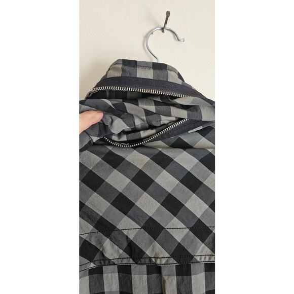My Anorak Water Resistant Jacket, Elegant Black & Silver Check, S XS - Picture 10 of 10